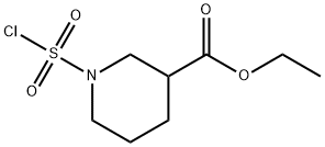 ethyl 1-(chlorosulfonyl)piperidine-3-carboxylate(SALTDATA: FREE) Structure