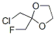 1,3-Dioxolane,  2-(chloromethyl)-2-(fluoromethyl)- Structure