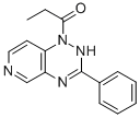 1,2-Dihydro-1-(1-oxopropyl)-3-phenylpyrido(3,4-e)-1,2,4-triazine 구조식 이미지