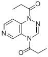 Pyrido(3,4-e)-1,2,4-triazine, 1,4-dihydro-1,4-bis(1-oxopropyl)- 구조식 이미지