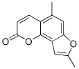 2H-Furo(2,3-h)-1-benzopyran-2-one, 5,8-dimethyl- Structure
