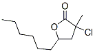 3-chloro-5-hexyl-3-methyldihydrofuran-2(3H)-one 구조식 이미지