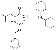 N-CARBOBENZOXY-D-LEUCINE DICYCLOHEXYLAMMONIUM SALT 구조식 이미지