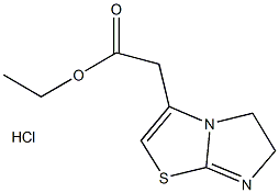 ethyl 2-(5,6-dihydroimidazo[2,1-b][1,3]thiazol-3-yl)acetate hydrochloride 구조식 이미지