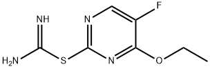 Carbamimidothioic acid, 4-ethoxy-5-fluoro-2-pyrimidinyl ester (9CI) Structure