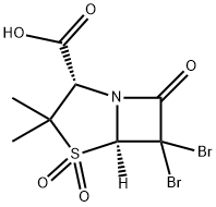 (3S)-6,6-DIBROMO-2,2-DIMETHYLPENAM-3-CARBOXYLIC ACID 1,1-DIOXIDE Structure