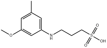 N-(3-설포프로필)-3-메톡시-5-메틸아닐린 구조식 이미지