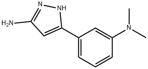 5-(3-DIMETHYLAMINO-PHENYL)-2H-PYRAZOL-3-YLAMINE Structure