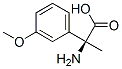 벤젠아세트산,알파-아미노-3-메톡시-알파-메틸-,(알파S)-(9CI) 구조식 이미지