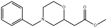 (4-BENZYL-MORPHOLIN-2-YL)-ACETIC ACID METHYL ESTER Structure