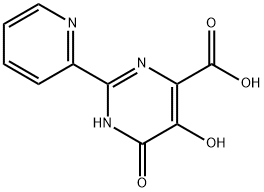 5,6-DIHYDROXY-2-PYRIDIN-2-YL-PYRIMIDINE-4-CARBOXYLIC ACID Structure