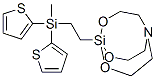 1-[2-[Methyldi(2-thienyl)silyl]ethyl]-2,8,9-trioxa-5-aza-1-silabicyclo[3.3.3]undecane 구조식 이미지