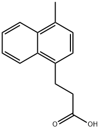 3-(4-Methylnaphthalen-1-yl)propanoic acid Structure