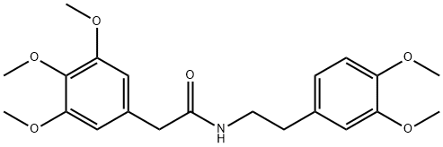 N-(3,4,5-Trimethoxyphenylacetyl)homoveratrylamine Structure