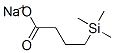 4-Trimethylsilylbutanoic acid sodium salt Structure