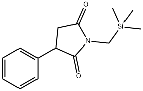 3-페닐-1-(트리메틸실릴메틸)-2,5-피롤리딘디온 구조식 이미지