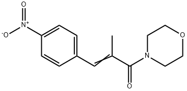 (E)-2-methyl-1-morpholin-4-yl-3-(4-nitrophenyl)prop-2-en-1-one Structure