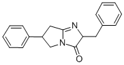2,5,6,7-Tetrahydro-6-phenyl-2-(phenylmethyl)-3H-pyrrolo(1,2-a)imidazol -3-one 구조식 이미지