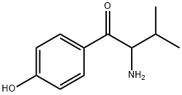 1-Butanone,  2-amino-1-(4-hydroxyphenyl)-3-methyl- Structure