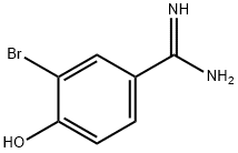 3-브로모-4-하이드록시벤즈아미딘 구조식 이미지