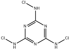 Trichloromelamine 구조식 이미지