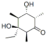 Cyclohexanone, 3-ethyl-3,5-dihydroxy-2,4,6-trimethyl-, (2S,3S,4S,5S,6S)- (9CI) Structure