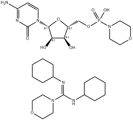 시티딘5'-PhosphoroMorpholidateN,N'-Dicyclohexyl-4-MorpholinecarboxiMidaMide 구조식 이미지