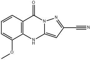 Pyrazolo[5,1-b]quinazoline-2-carbonitrile,  4,9-dihydro-5-methoxy-9-oxo- 구조식 이미지