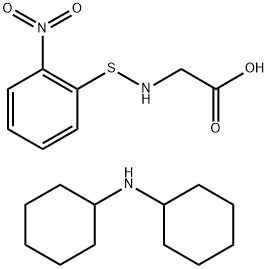 N-O-NITROPHENYLSULFENYL-GLYCINE DI(CYCLOHEXYL)AMMONIUM SALT Structure