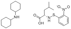 N-2-NITROPHENYLSULFENYL-L-LEUCINE DICYCLOHEXYLAMMONIUM SALT Structure