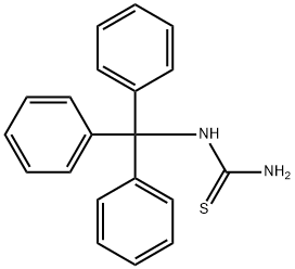 N-TRIPHENYLMETHYLTHIOUREA Structure