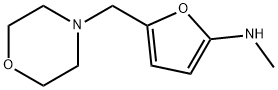 2-Furanamine,  N-methyl-5-(4-morpholinylmethyl)- Structure