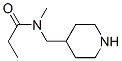 Propanamide,  N-methyl-N-(4-piperidinylmethyl)- Structure