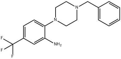 2-(4-Benzyl-1-piperazinyl)-5-(trifluoromethyl)-phenylamine Structure