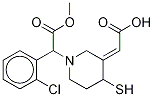 트랜스클로피도그렐티올대사산물(부분입체이성질체의혼합물)단종 구조식 이미지
