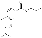 Benzamide, 3-(3,3-dimethyl-1-triazenyl)-4-methyl-N-(2-methylpropyl)- Structure