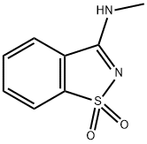 N-METHYL-1,2-BENZISOTHIAZOL-3-AMINE 1,1-DIOXIDE Structure