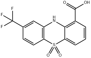 Phenothiazine-1-carboxylic  acid,  8-(trifluoromethyl)-,  5,5-dioxide  (7CI,8CI) Structure