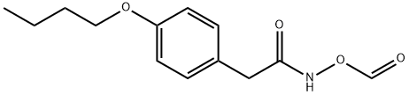 4-n-Butoxyphenylacetohydroxamic acid, O-formate ester Structure