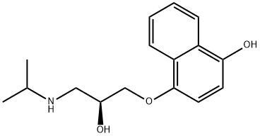 (S)-4-Hydroxy Propranolol Structure