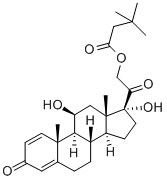 Prednisolone tebutate 구조식 이미지