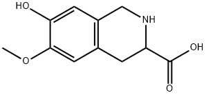 1,2,3,4-TETRAHYDRO-7-HYDROXY-6-METHOXY-3-ISOQUINOLINE카르복실산 구조식 이미지