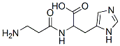 2-(3-aminopropanoylamino)-3-(3H-imidazol-4-yl)propanoic acid 구조식 이미지