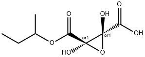 2,3-Oxiranedicarboxylic acid, 2,3-dihydroxy-, monobutyl ester, trans- (9CI) Structure