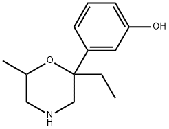 Phenol, 3-(2-ethyl-6-methyl-2-morpholinyl)- (9CI) 구조식 이미지
