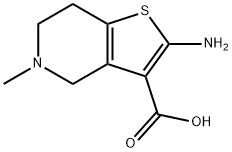 Thieno[3,2-c]pyridine-3-carboxylic acid, 2-amino-4,5,6,7-tetrahydro-5-methyl- (9CI) Structure