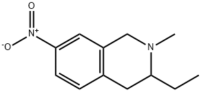 Isoquinoline, 3-ethyl-1,2,3,4-tetrahydro-2-methyl-7-nitro- (9CI) 구조식 이미지