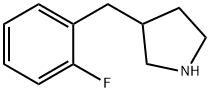 3-(2-fluorobenzyl)pyrrolidine Structure