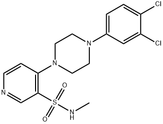 N-Methyl-4-[4-(3,4-dichlorophenyl)piperazin-1-yl]pyridine-3-sulfonamide Structure