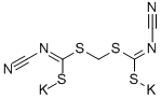 METHYLENEBIS(CYANIMIDODITHIOCARBONIC ACID)-S,S-DIPOTASSIUM SALT Structure
